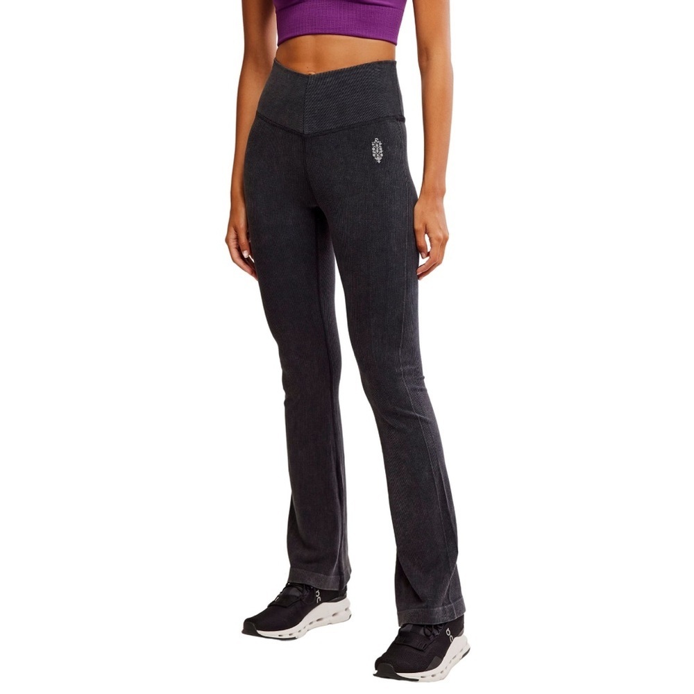 Free People FP Movement Black Flare Leggings NWT